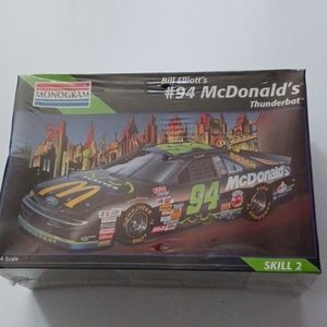 Sealed-Monogram -Bill Elliott’s #94 Thunderbat -1:24 Scale -Model Kit,
